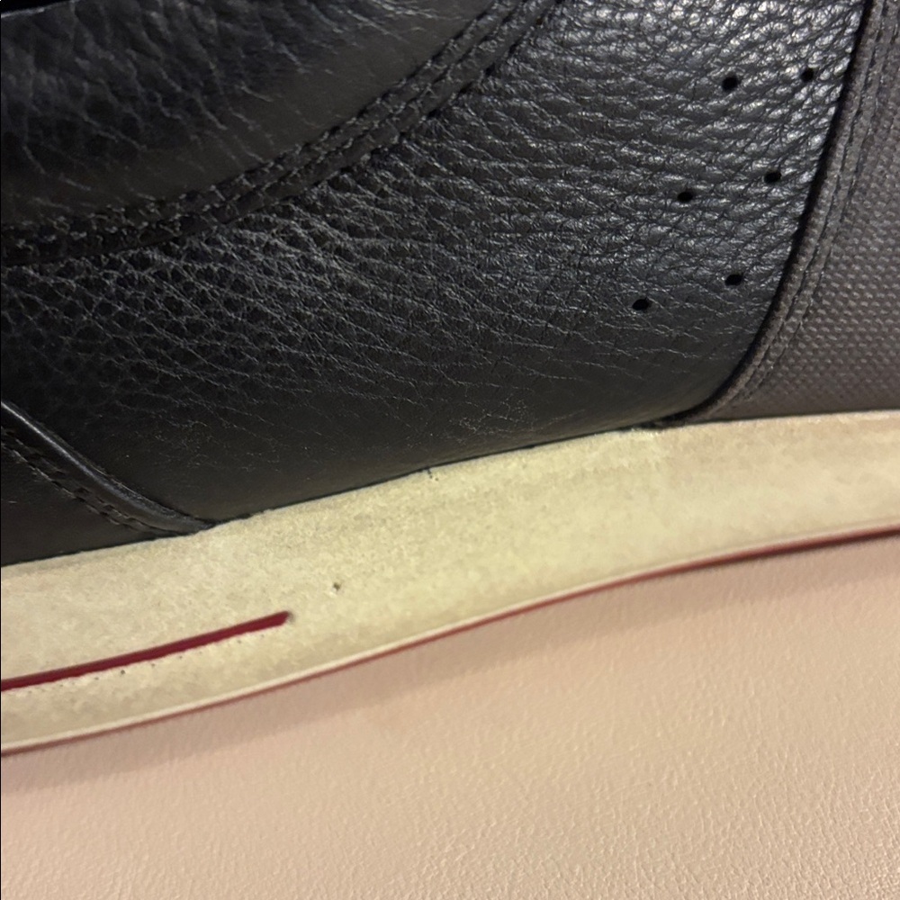 Ecco Black Sneakers with Red Accents - Picture 5 of 10